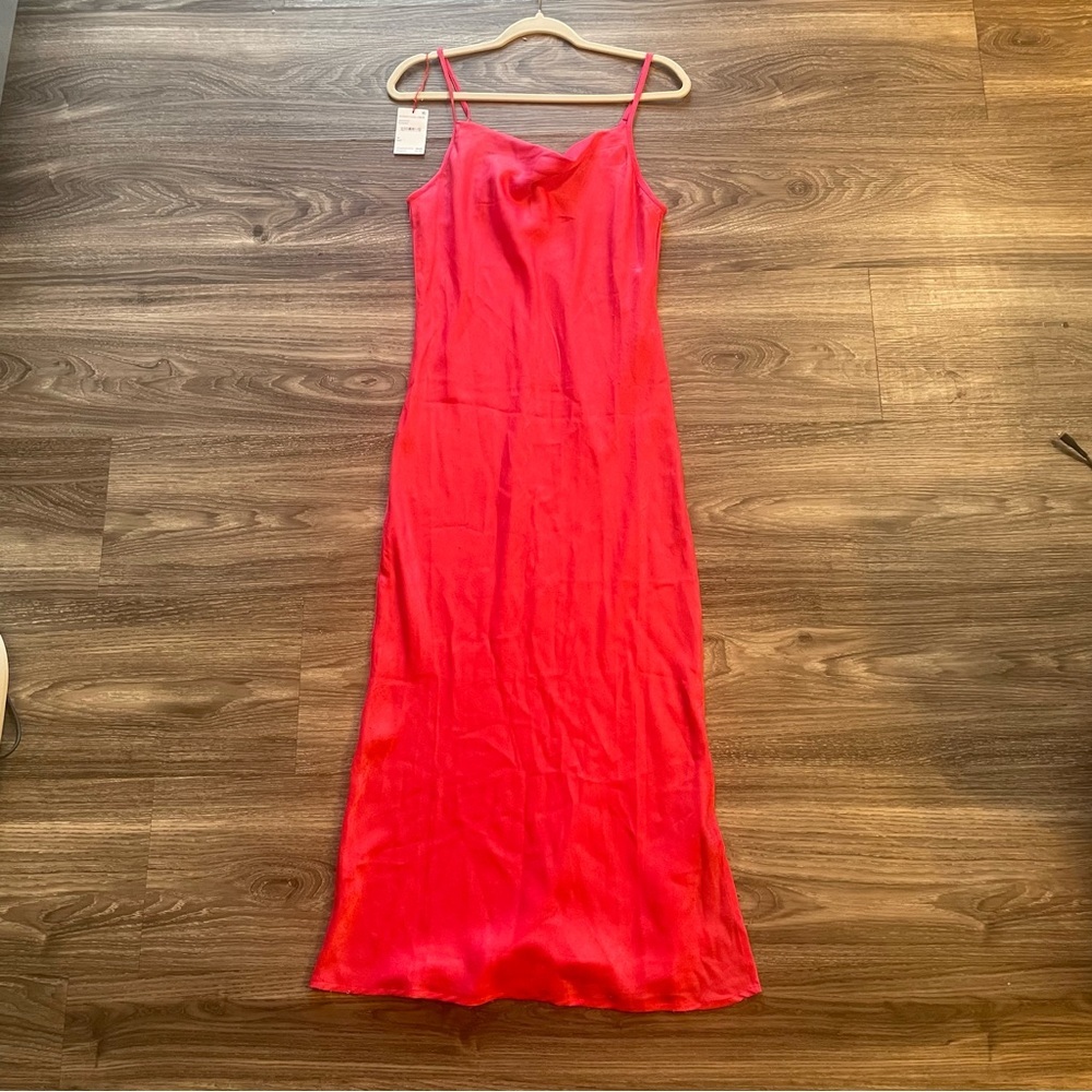 Elegant BOG Collective Red Slip Dress Size M